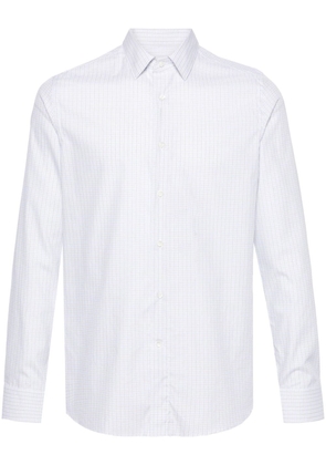 Canali checked cotton shirt - White