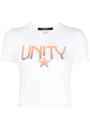 Ksubi Unity Star cropped T-shirt - White