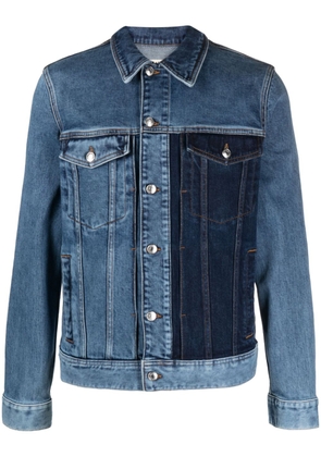 Zadig&Voltaire colour-block stretch-cotton denim jacket - Blue