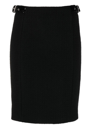 Moschino strap-detail pencil skirt - Black