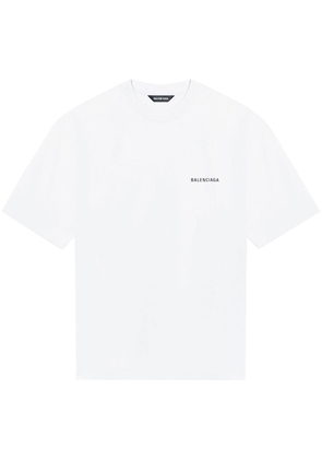 Balenciaga logo-print short-sleeve T-shirt - White