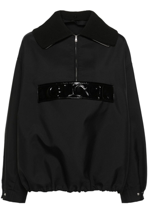 Gucci embossed-logo half-zip sweatshirt - Black