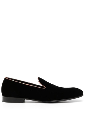 Paul Smith contrasting-trim detail loafers - Black
