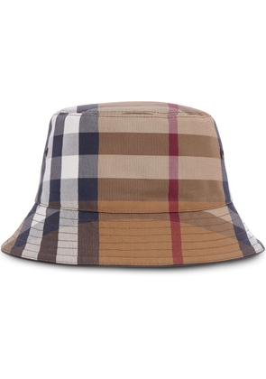 Burberry check cotton-canvas bucket hat - Brown