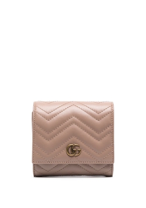 Gucci quilted logo wallet - Pink