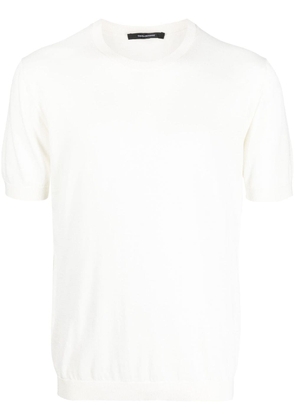 Tagliatore fine-knit cotton T-shirt - White