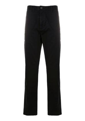 HUGO garment-dyed mid-rise slim-fit trousers - Black