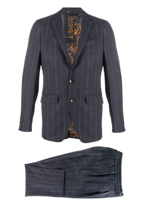 ETRO pinstripe-pattern single breasted suit - Blue