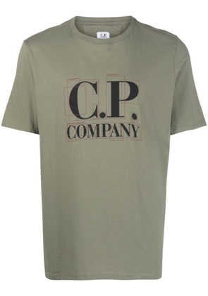 C.P. Company logo-print cotton T-shirt - Green