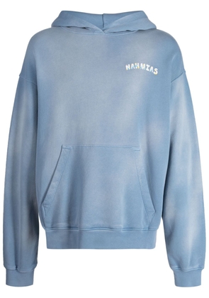 Nahmias Bunny-print cotton hoodie - Blue