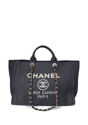 CHANEL Pre-Owned Deauville two-way bag - Blue