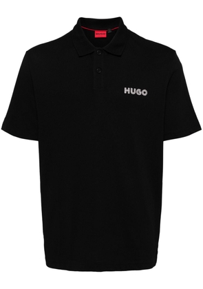 HUGO Drocholo cotton polo shirt - Black