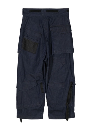 Junya Watanabe MAN wide-leg cargo trousers - Blue