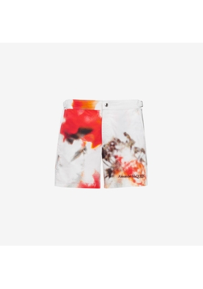 ALEXANDER MCQUEEN - Obscured Flower Swim Shorts - Item 7770564419Q9074