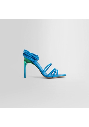 OFF-WHITE WOMAN BLUE SANDALS