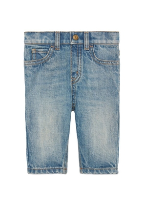 Gucci Kids Gg Patch Jeans (3-36 Months)