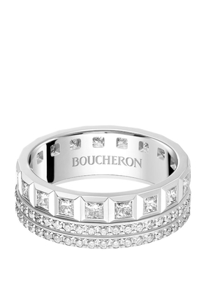 Boucheron White Gold And Diamond Quatre Radiant Edition Wedding Ring