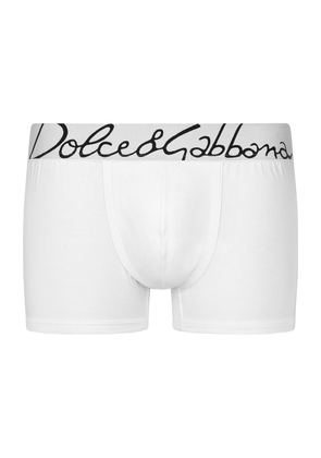 Dolce & Gabbana Stretch-Cotton Logo Boxer Briefs