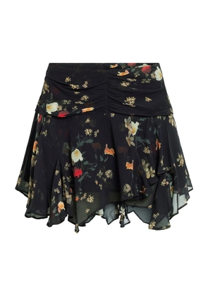 Allsaints Erica Kora Print Asymmetric Skirt