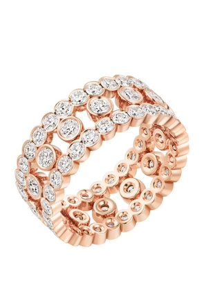 Cartier Rose Gold And Diamond Broderie De Cartier Ring