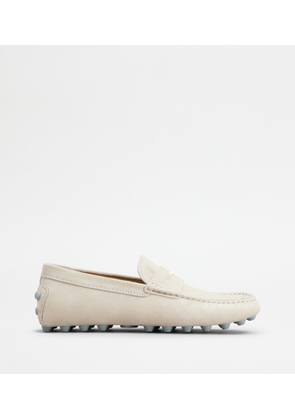 Tod's - Gommino Bubble in Suede, OFF WHITE, 10 - Shoes
