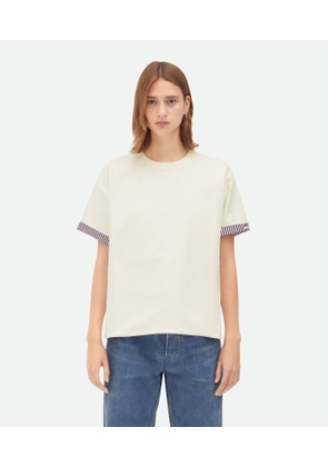 Double Layer Striped Cotton T-shirt - Bottega Veneta