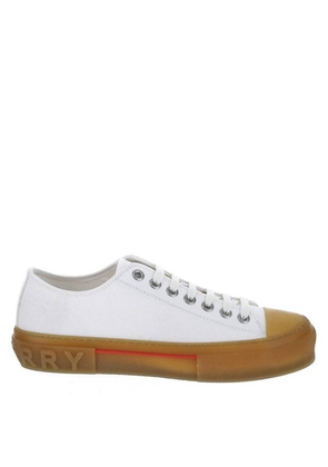 Burberry White Logo Detail Jack Low-Top Sneakers
