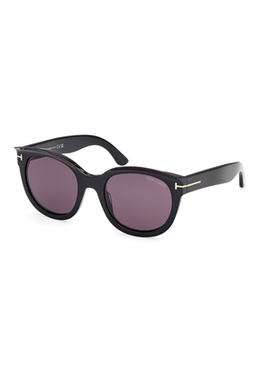 Tom Ford Tamara Smoke Oval Ladies Sunglasses FT1114 01A 54