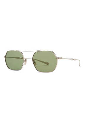 Mr. Leight Ryder S Semi-Flat Diamond Green Geometric Unisex Sunglasses ML4028-52-GG/SFDMDGRN