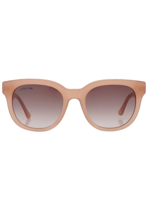 Lacoste Brown Pink Gradient Square Ladies Sunglasses L971S 662 52