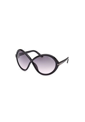 Tom Ford Jada Smoke Gradient Butterfly Ladies Sunglasses FT1070 01B 68