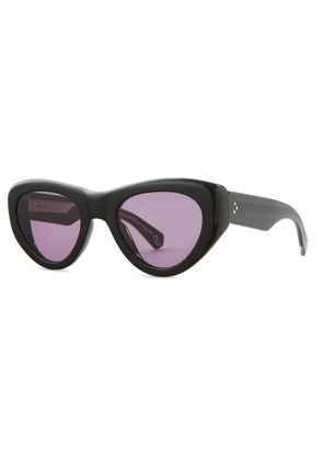 Mr. Leight Reveler S Semi-Flat Hibiscus Goggle Unisex Sunglasses ML2032 BK-PW/SFHIBIS 49
