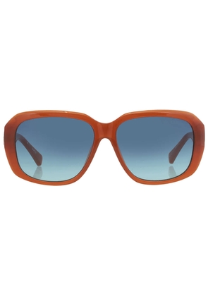 Guess Blue Gradient Geometric Ladies Sunglasses GU8233 44W 58
