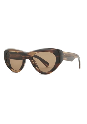 Mr. Leight Reveler S Semi-Flat Kona Brown Goggle Unisex Sunglasses ML2032 KOA-ATG/SFKONBRN 49