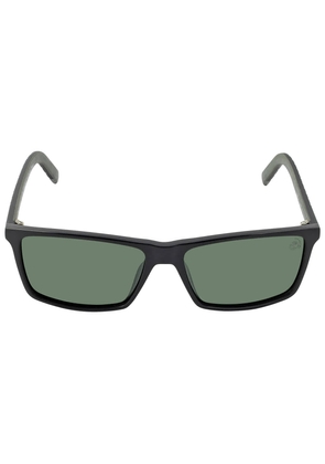 Timberland Polarized Green Rectangular Mens Sunglasses TB9222 01R 56