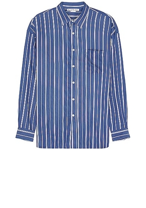 Acne Studios Striped Shirt in Mid Blue - Blue. Size 50 (also in ).
