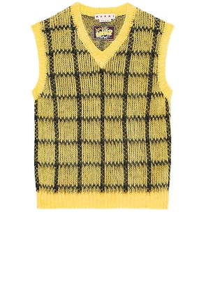 Marni V Neck Sweater in Maize - Yellow. Size 48 (also in ).