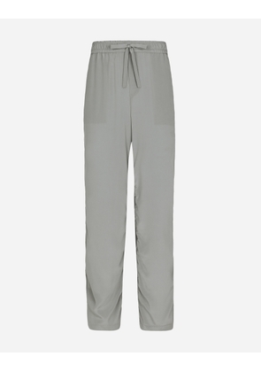 Dolce & Gabbana Pantalone - Man Pants And Shorts Grey Silk 48