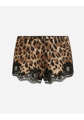 Dolce & Gabbana Shorts - Woman Underwear Animal Print Cotton 1