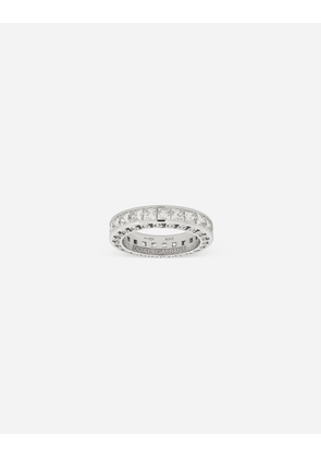 Dolce & Gabbana Anna Ring In White Gold 18kt And Diamonds - Woman Rings White 56