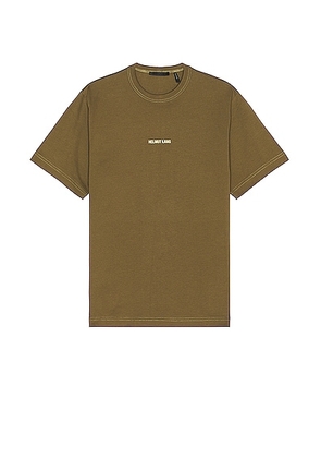Helmut Lang Outer Space 9 Tee in Olive - Olive. Size S (also in XL/1X).