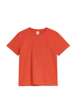 Crew-Neck T-Shirt - Orange