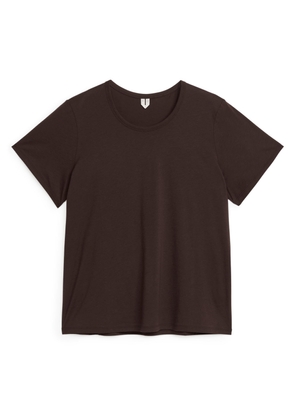 Lightweight Cotton T-Shirt - Brown
