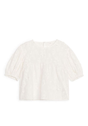 Embroidered Blouse - White