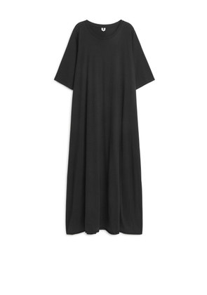 Relaxed Cotton Dress - Black