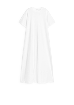 Wide T-Shirt Dress - White