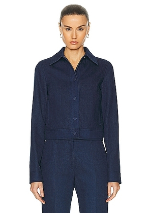 Gabriela Hearst Thereza Jacket in Denim - Blue. Size 40 (also in 42).