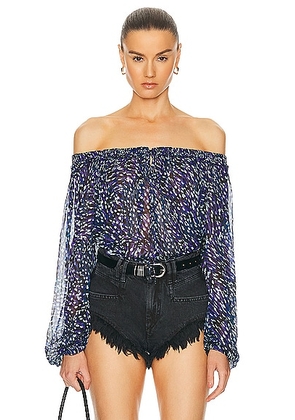 Isabel Marant Etoile Vutti Top in Midnight - Navy. Size 36 (also in 38, 42).