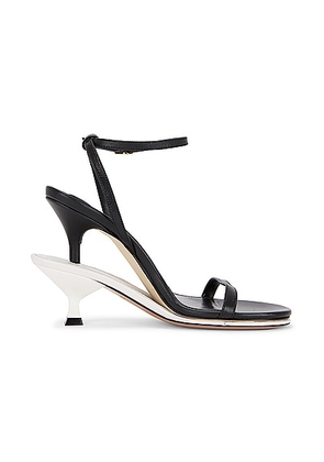 JACQUEMUS Les Doubles Sandals in Black & White - Black,White. Size 36 (also in 39).