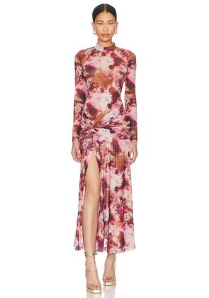 Bardot Lea Mesh Dress in Multi. Size XL.